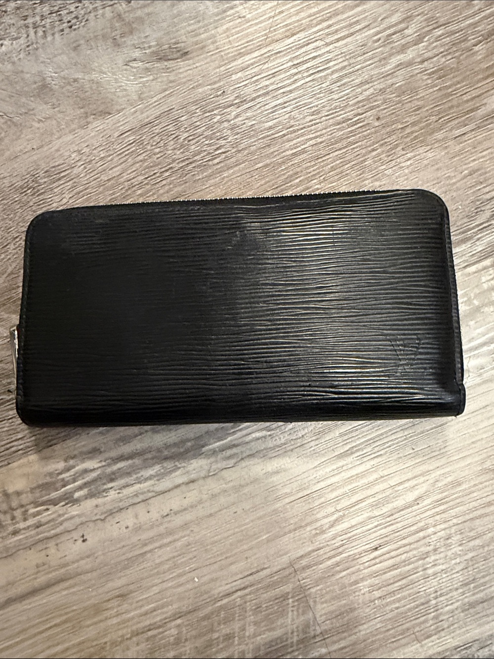 LV Black Epi Zip Wallet